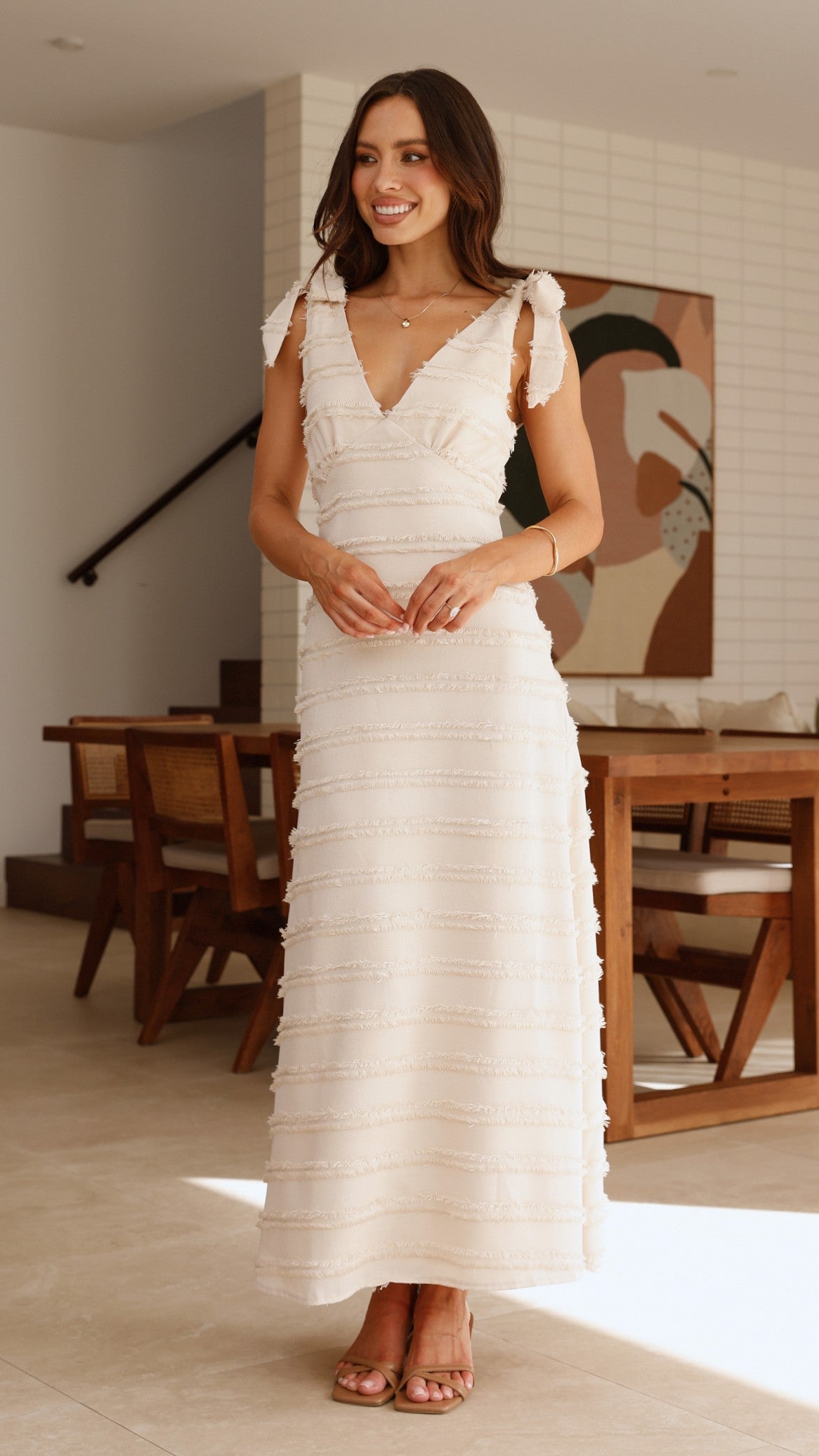 Dela Maxi Dress - Cream