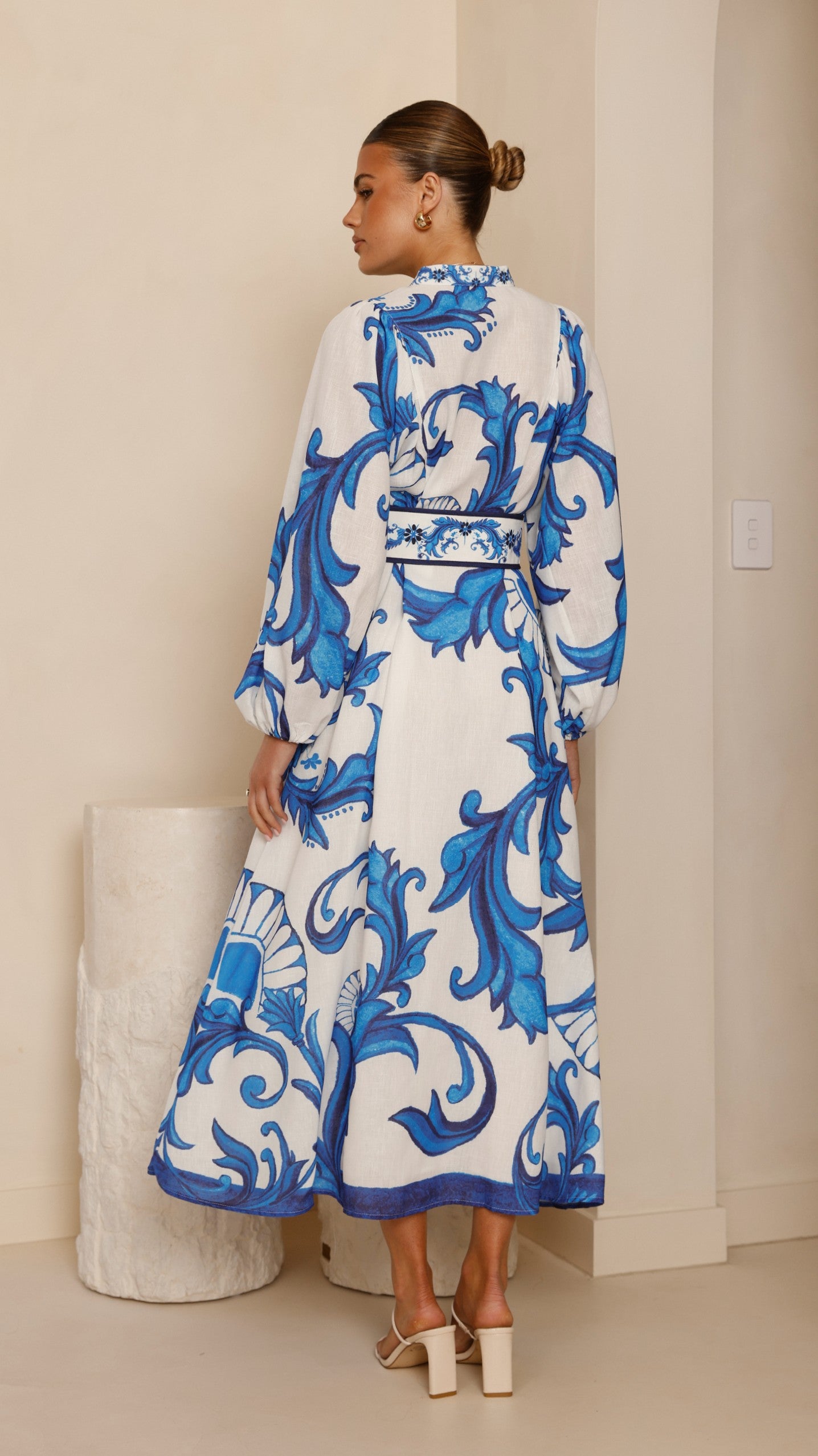 Carmal Long Sleeve Maxi Dress - Paradise