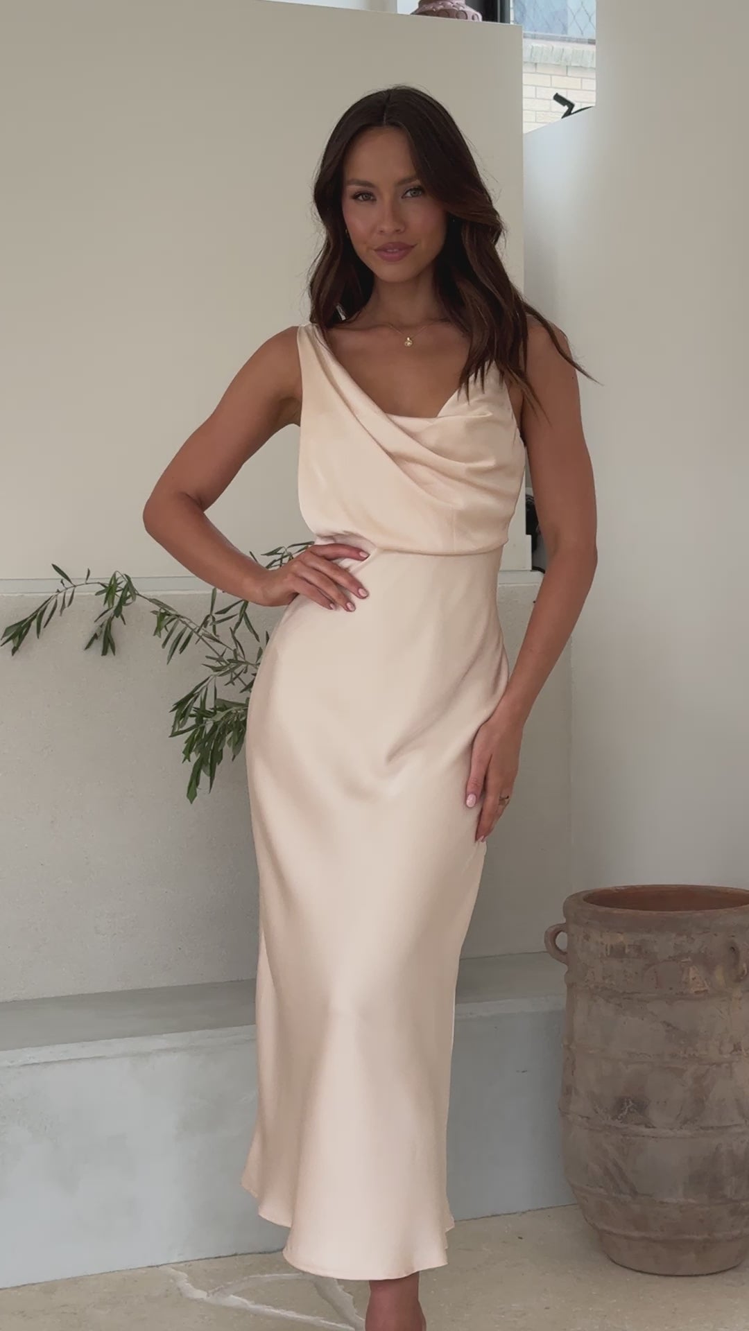 Audrey Maxi Dress - Champagne
