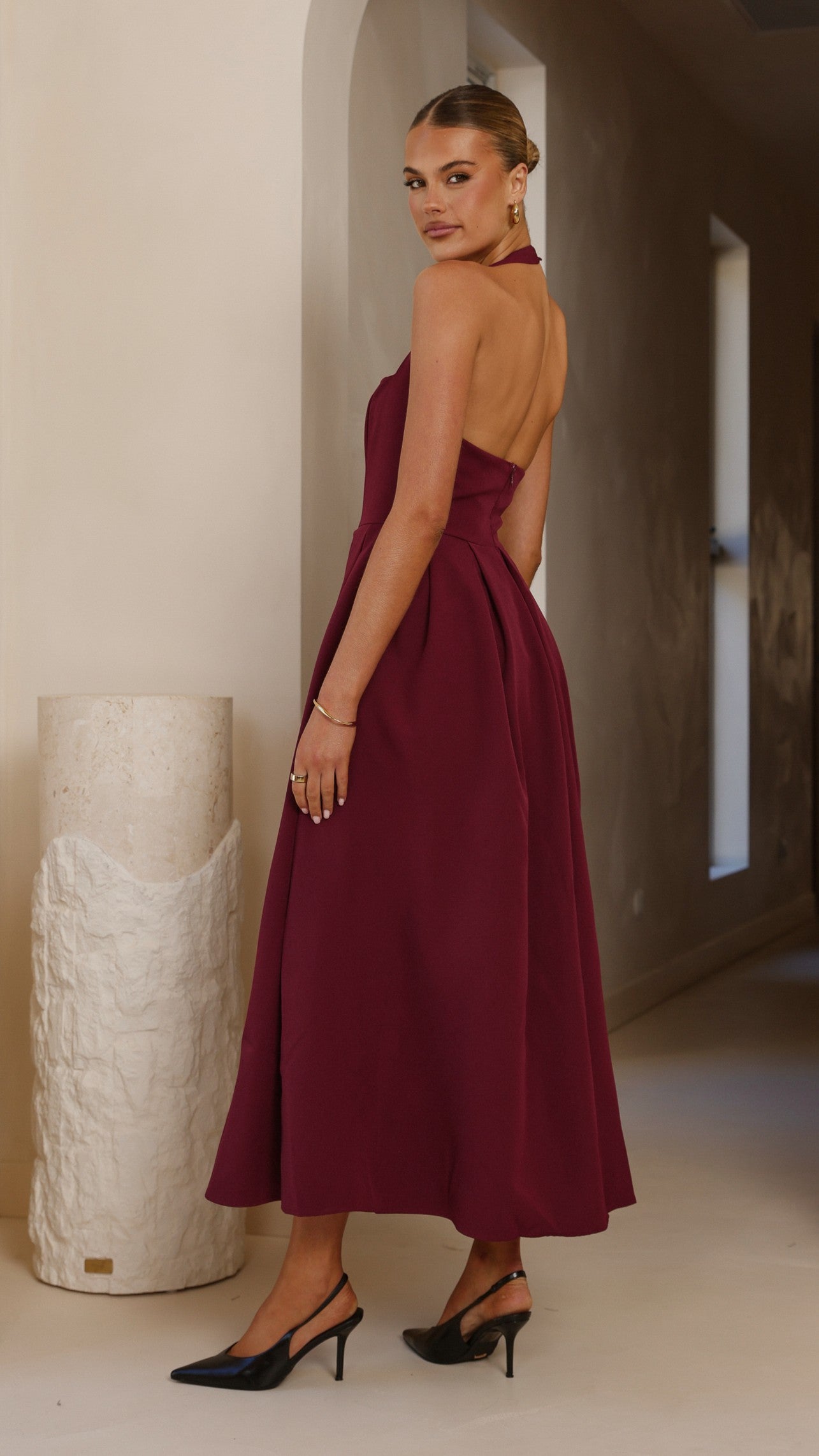 Kristen Maxi Dress - Wine