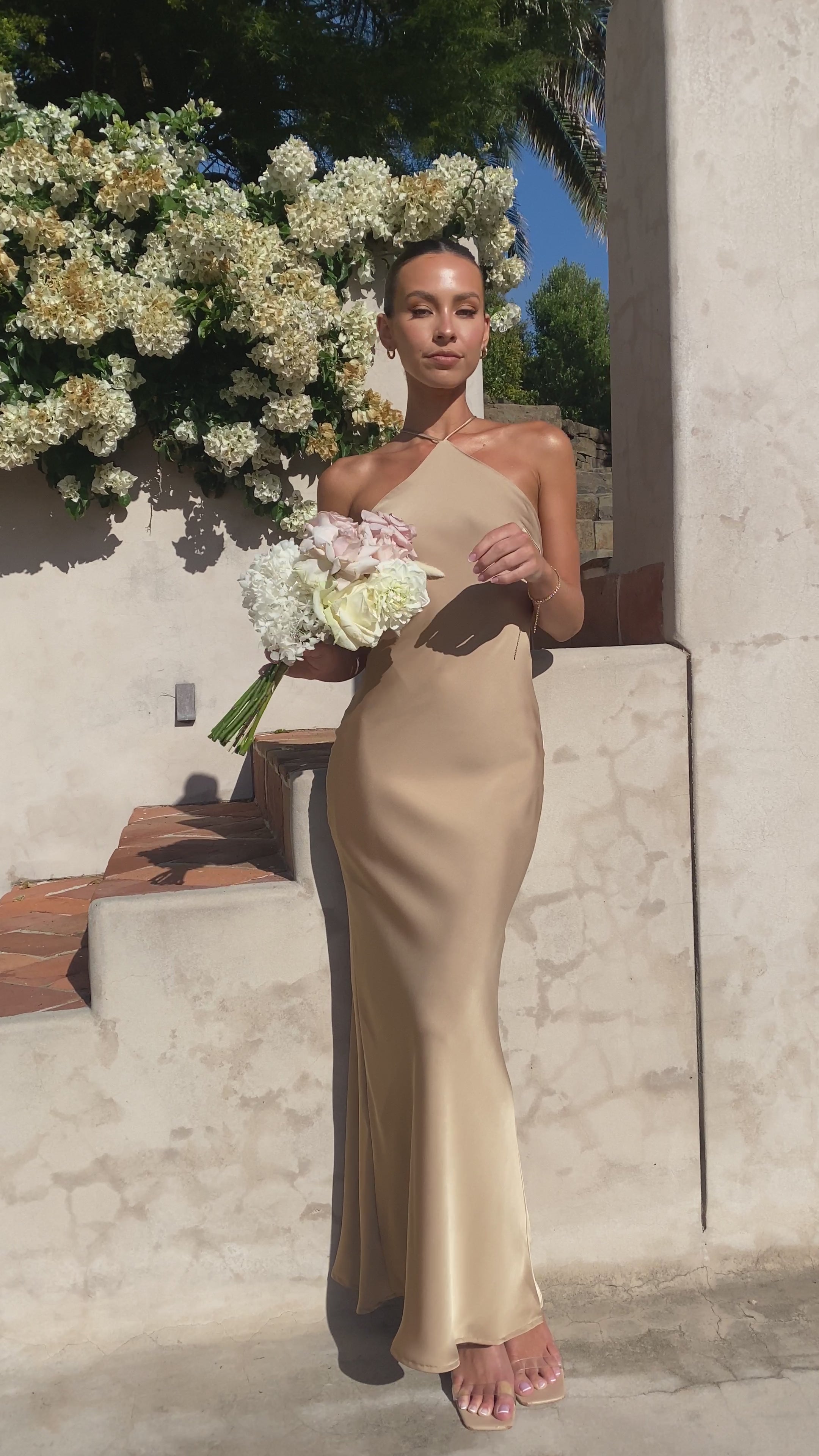 Chiara Maxi Dress - Latte