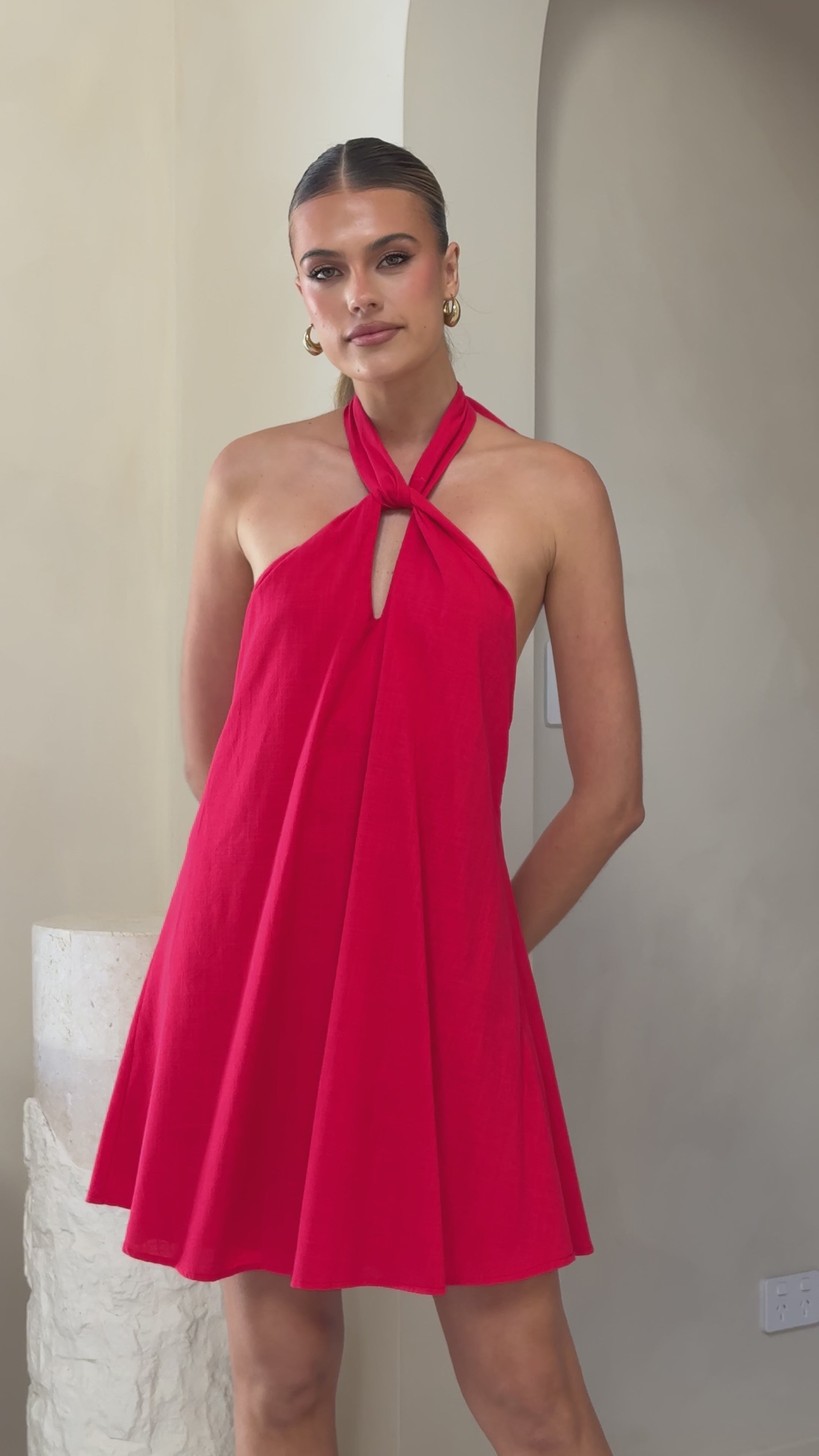 Maja Mini Dress - Red