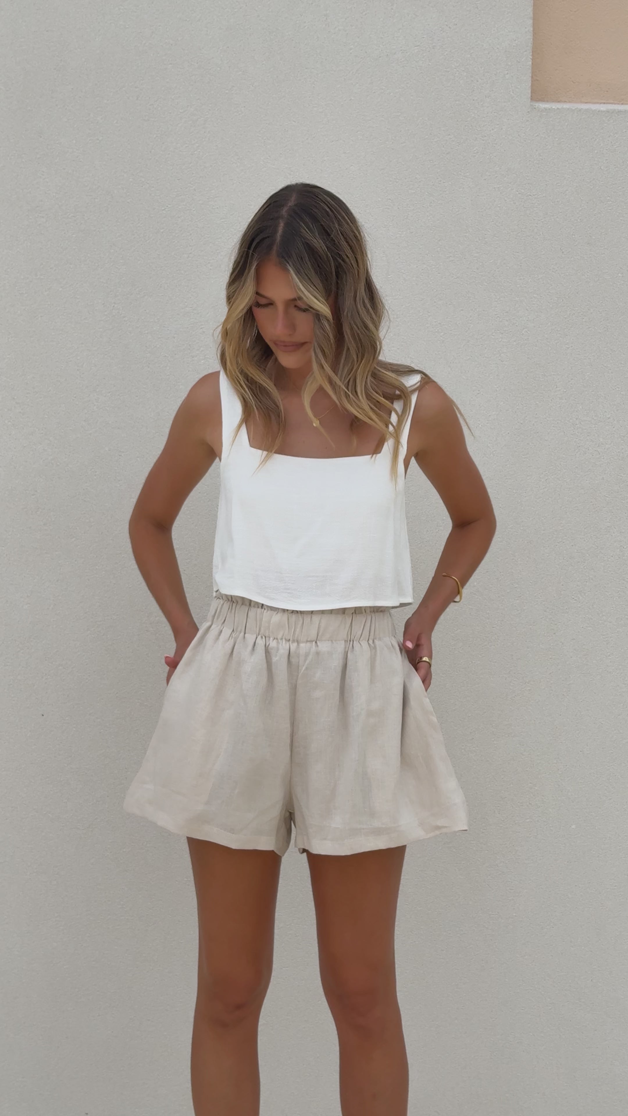 Leila Shorts - Oatmeal