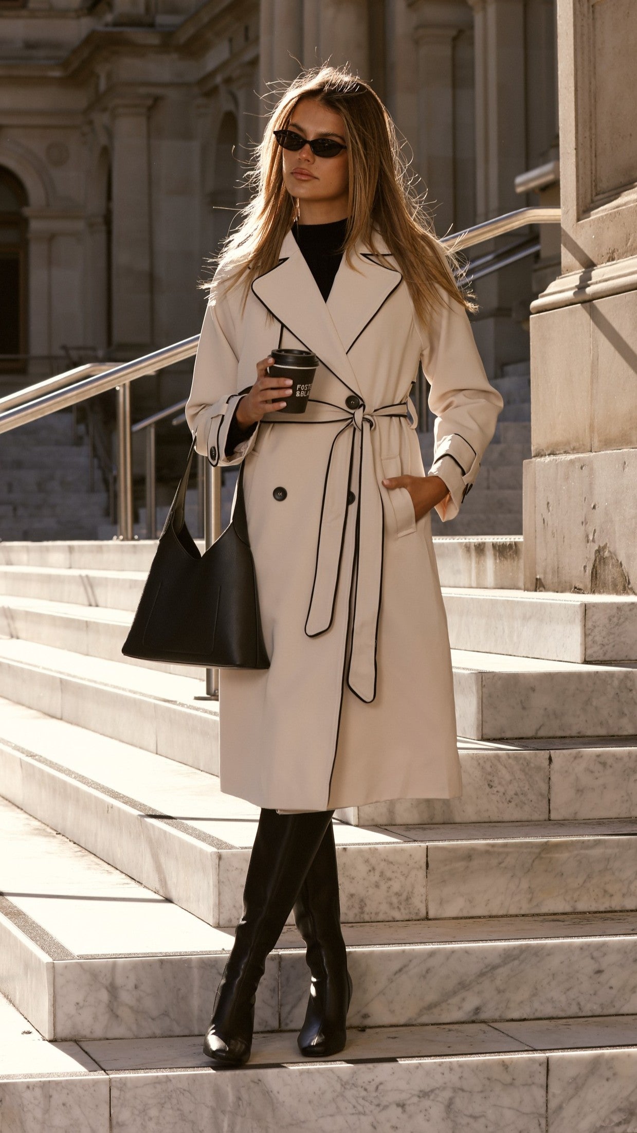 Blanca Trench Coat - Beige