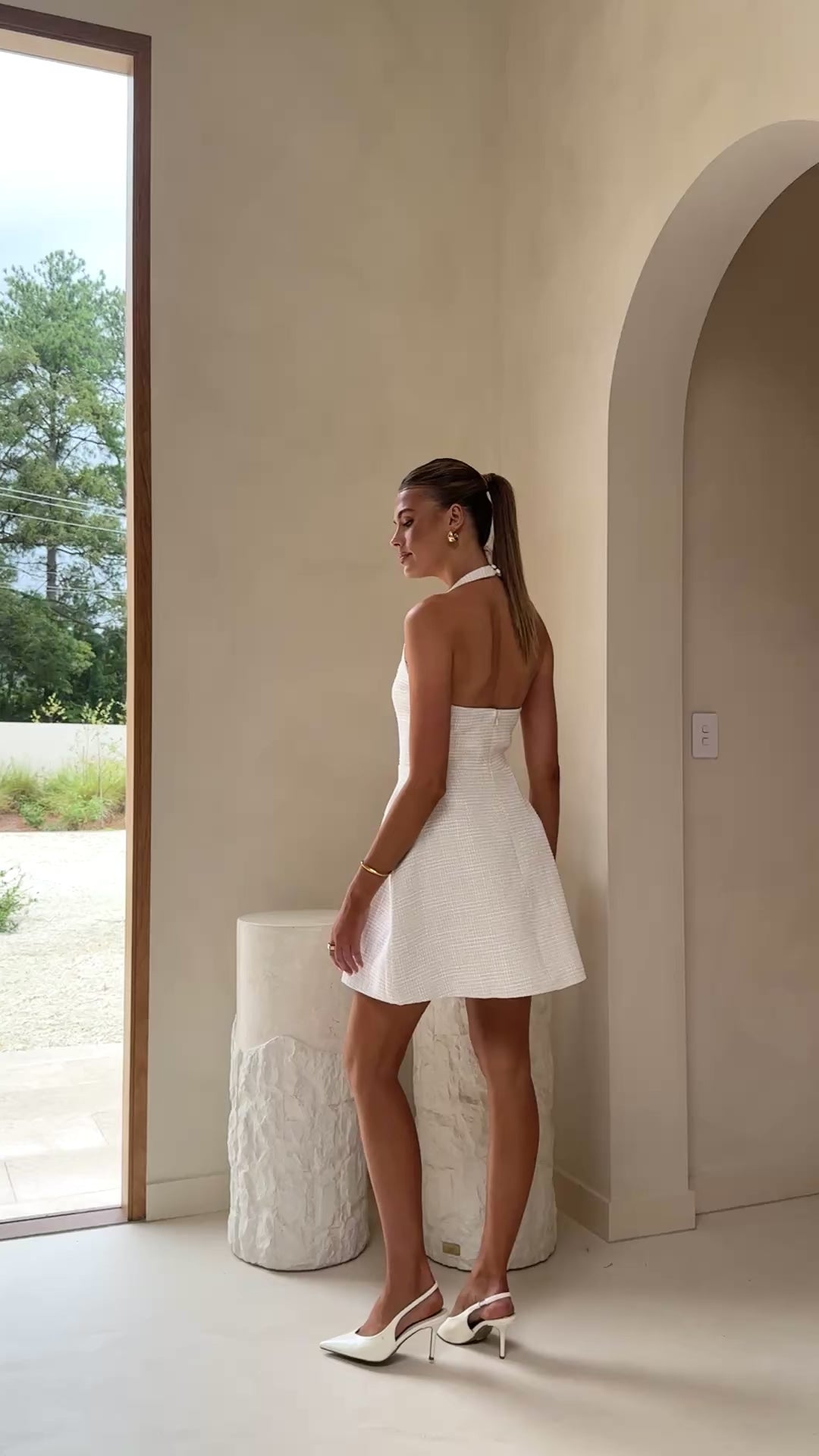 Kristen Mini Dress - Cream