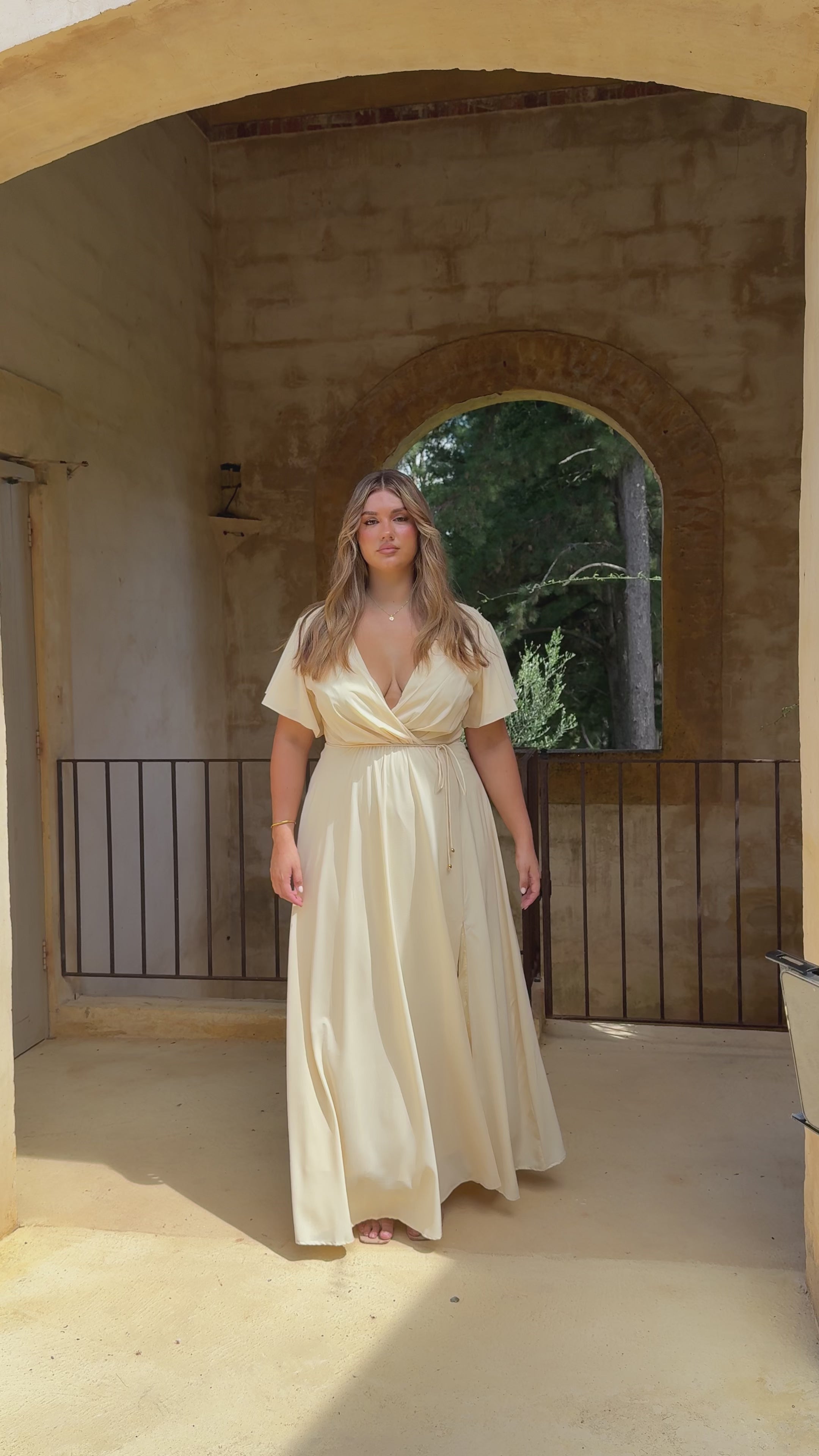 Charlize Maxi Dress - Yellow