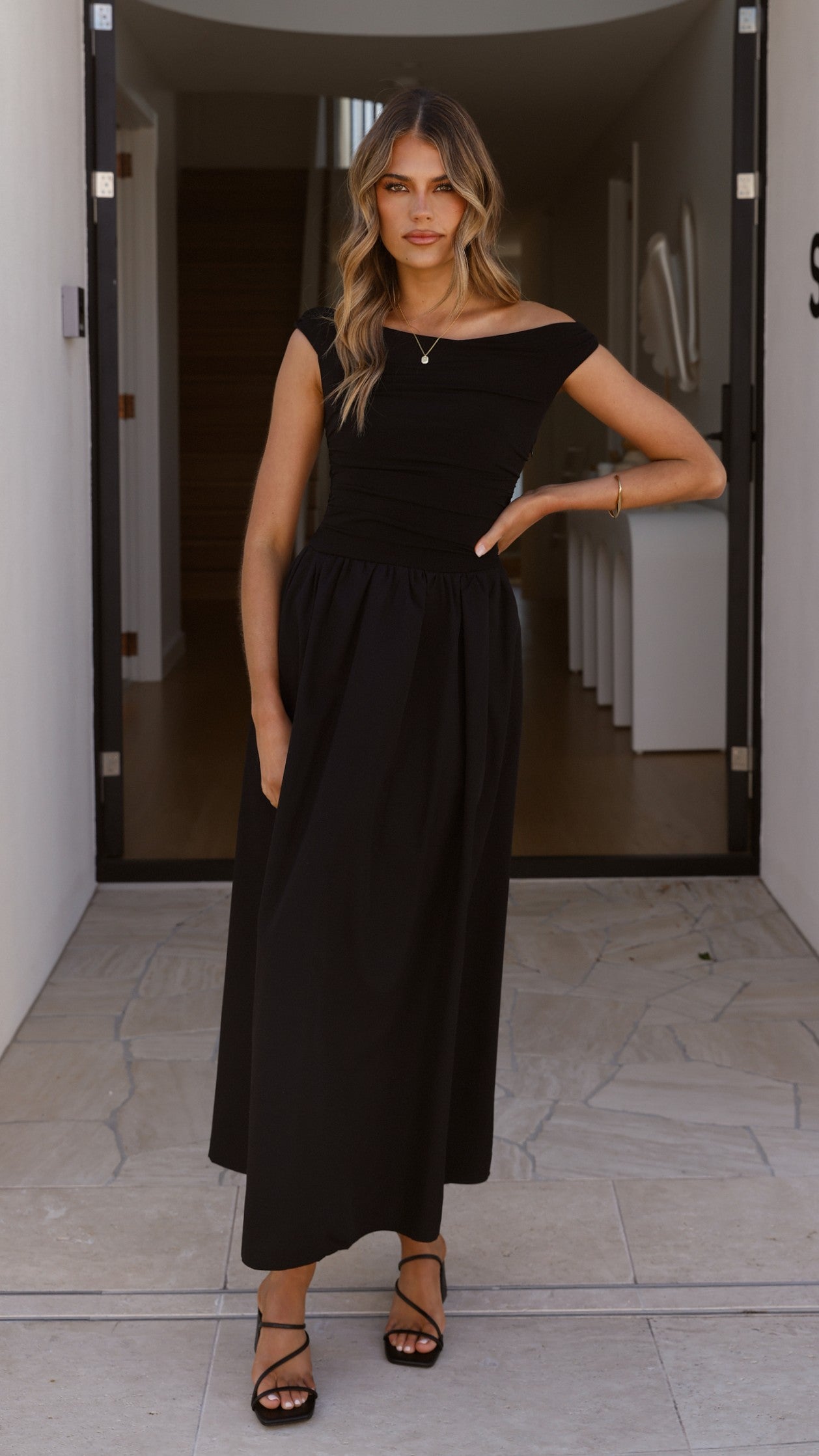 Immy Midi Dress - Black