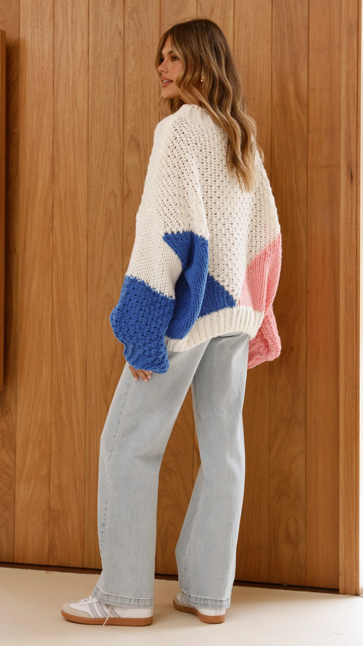 Nila Knit Sweater - White Multi