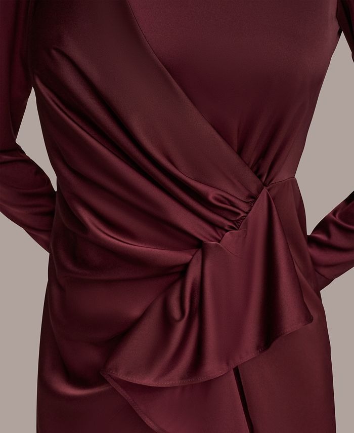 Donna Karan New York Women's Ruched Midi Dress