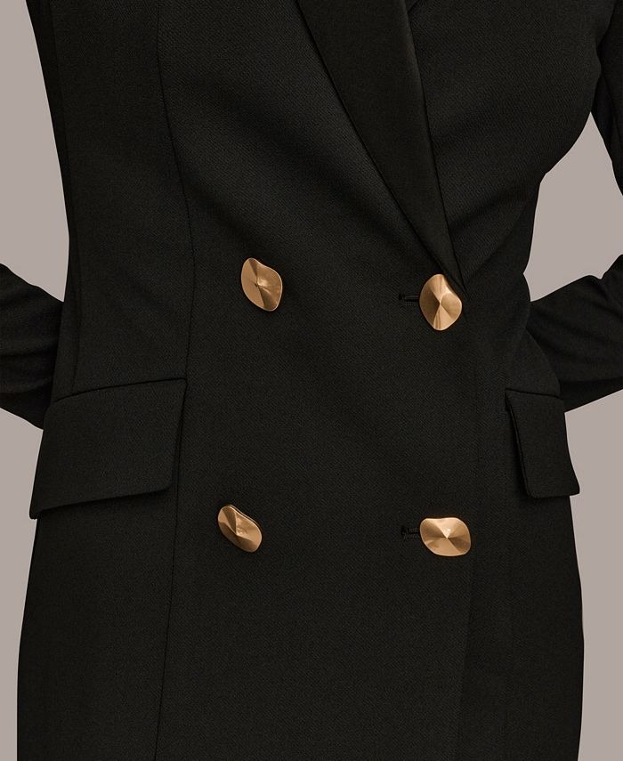 Donna Karan New York Women's Long Sleeve Coat Dress