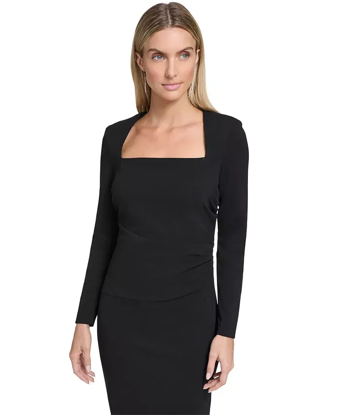 Calvin Klein Women's Long Sleeve Midi Dress