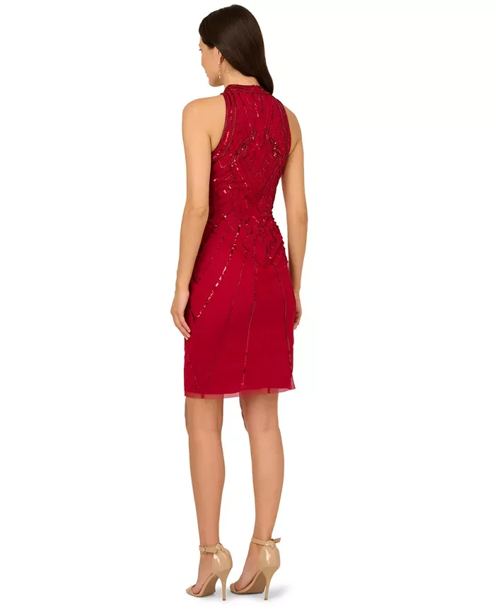 Adrianna Papell Women's Beaded Sleeveless Dress