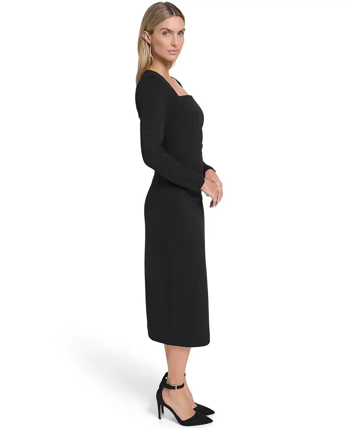 Calvin Klein Women's Long Sleeve Midi Dress
