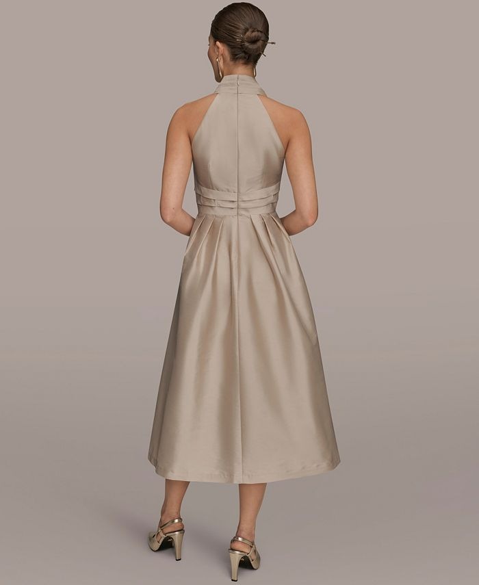 Donna Karan New York Women's A-Line Halter Midi Dress