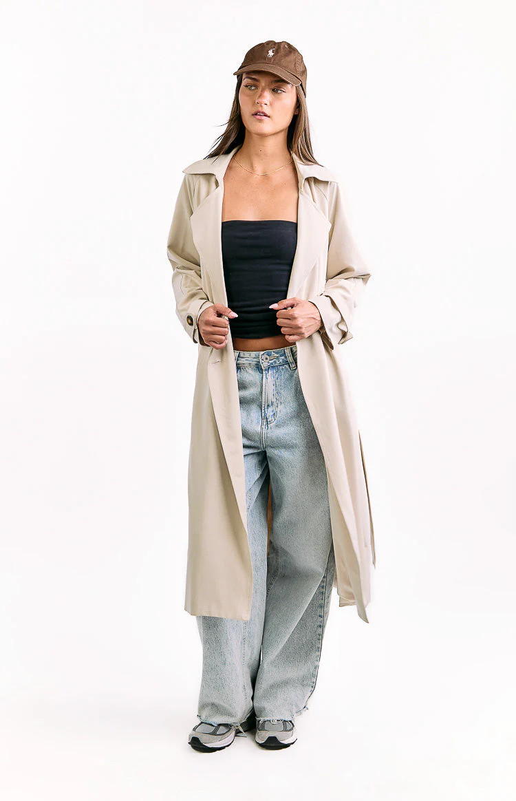 Orla Cream Belted Trench Coat