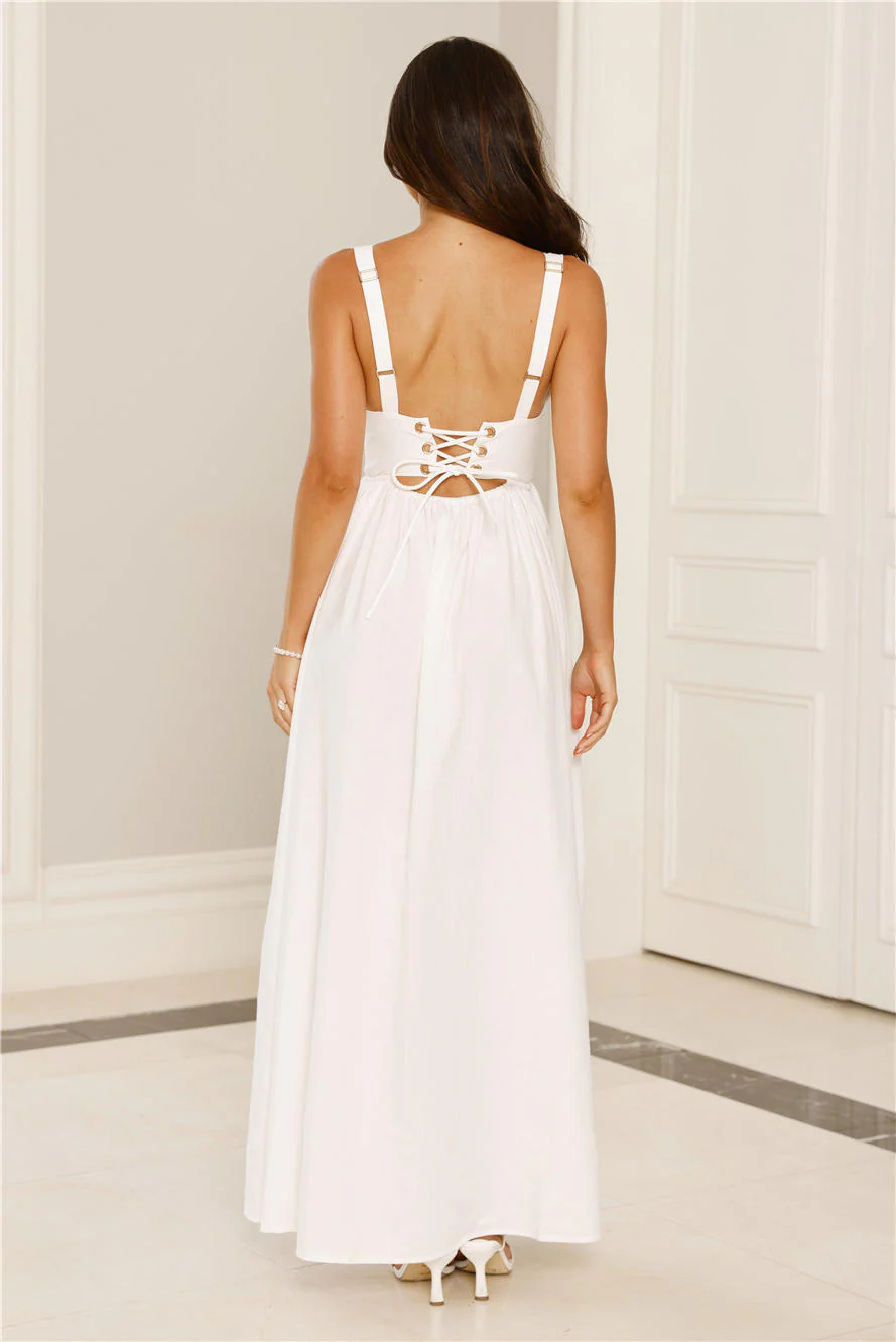 Enchanted Ever After Maxi Dress White