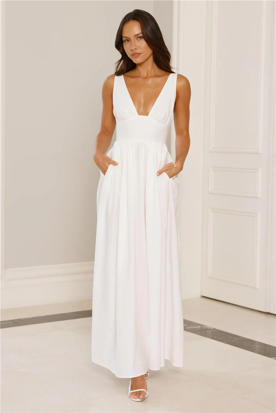 Enchanted Ever After Maxi Dress White
