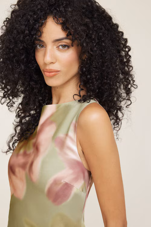 Liora Satin Maxi Slip Dress-Pink Fern