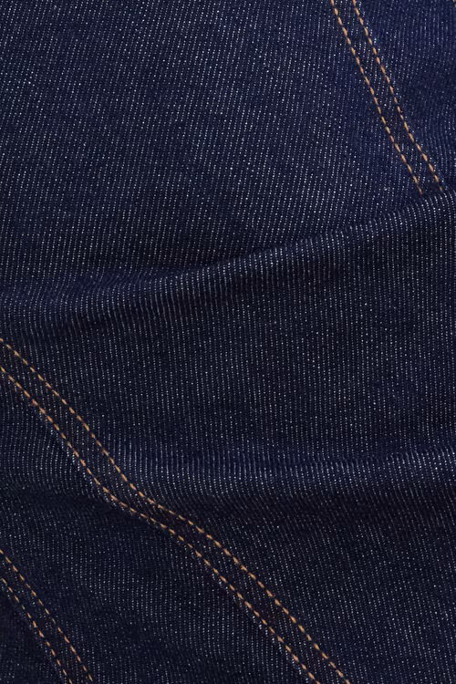 Flared Denim Maxi Dress