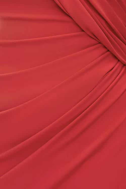 Sculpt Front Drape Mini Dress