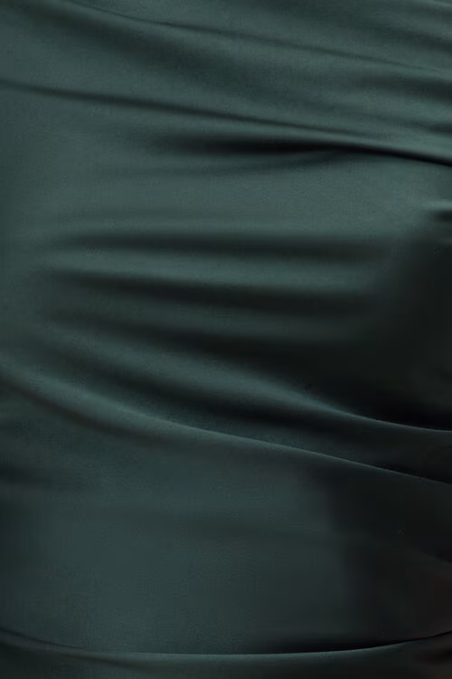 Jayde Stretch Satin Maxi Dress-Scarab Green