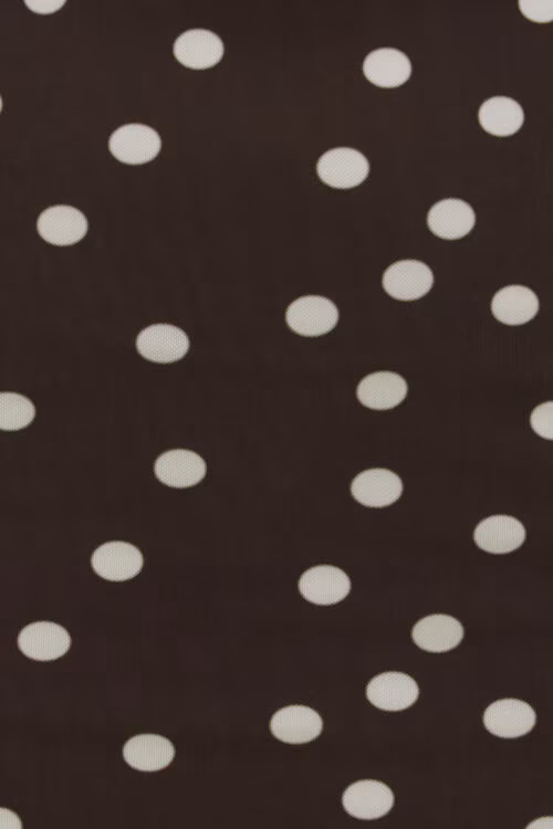 Polka Dot Mesh Maxi Dress