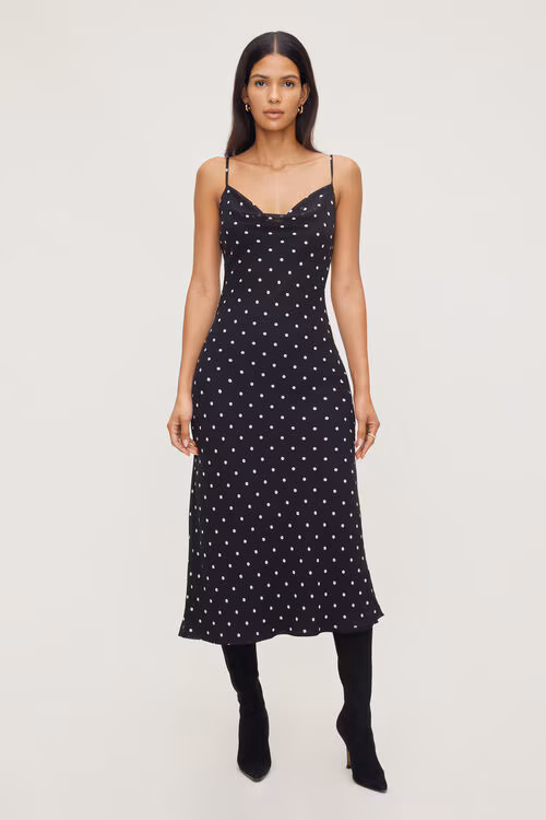 Estera Polka Dot Maxi Dress