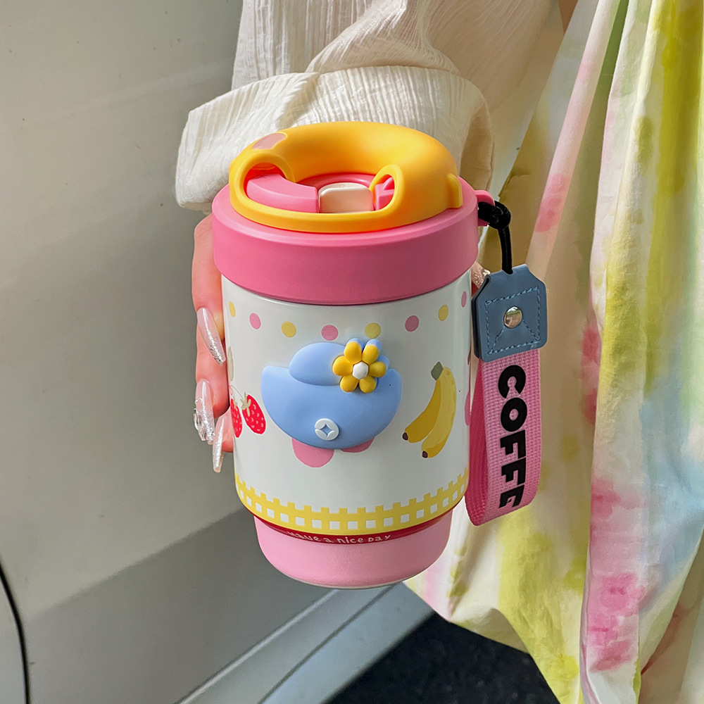 Heart Pattern Coffee Cup