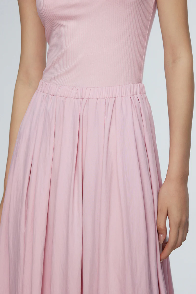 Casual Fit & Flare Ribbed Tank Maxi Dress - HBQMJX