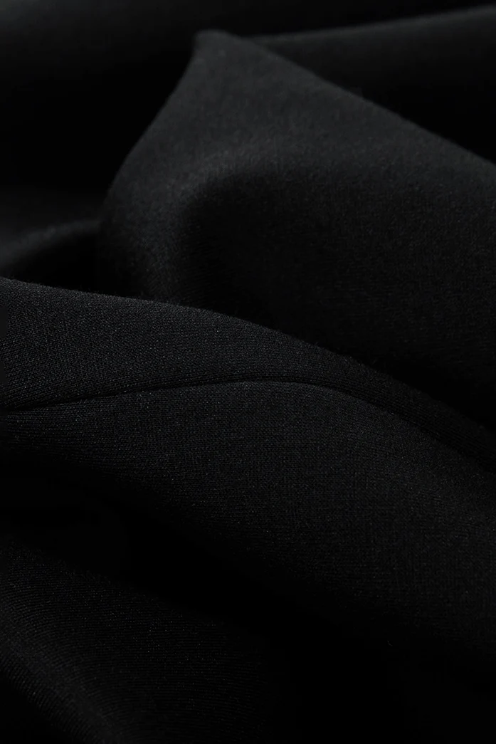 Square Neck Midi Dress with Pleated Waist - HBQMJX