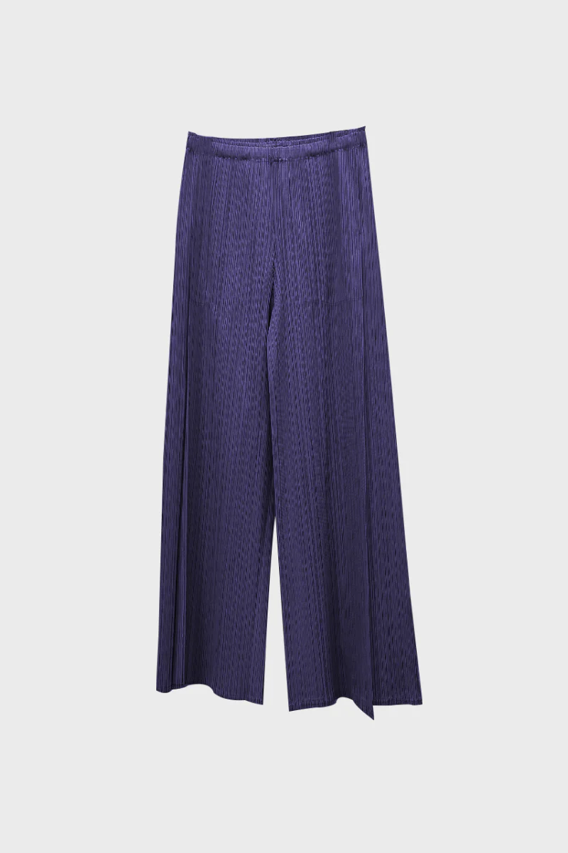 Designer Inspired Pleated Wide-Leg Cropped Pants - HBQMJX