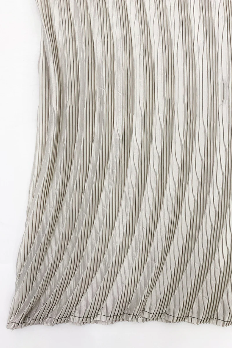 Designer Inspired Pleated Ombre Sleeveless Maxi Dress - HBQMJX