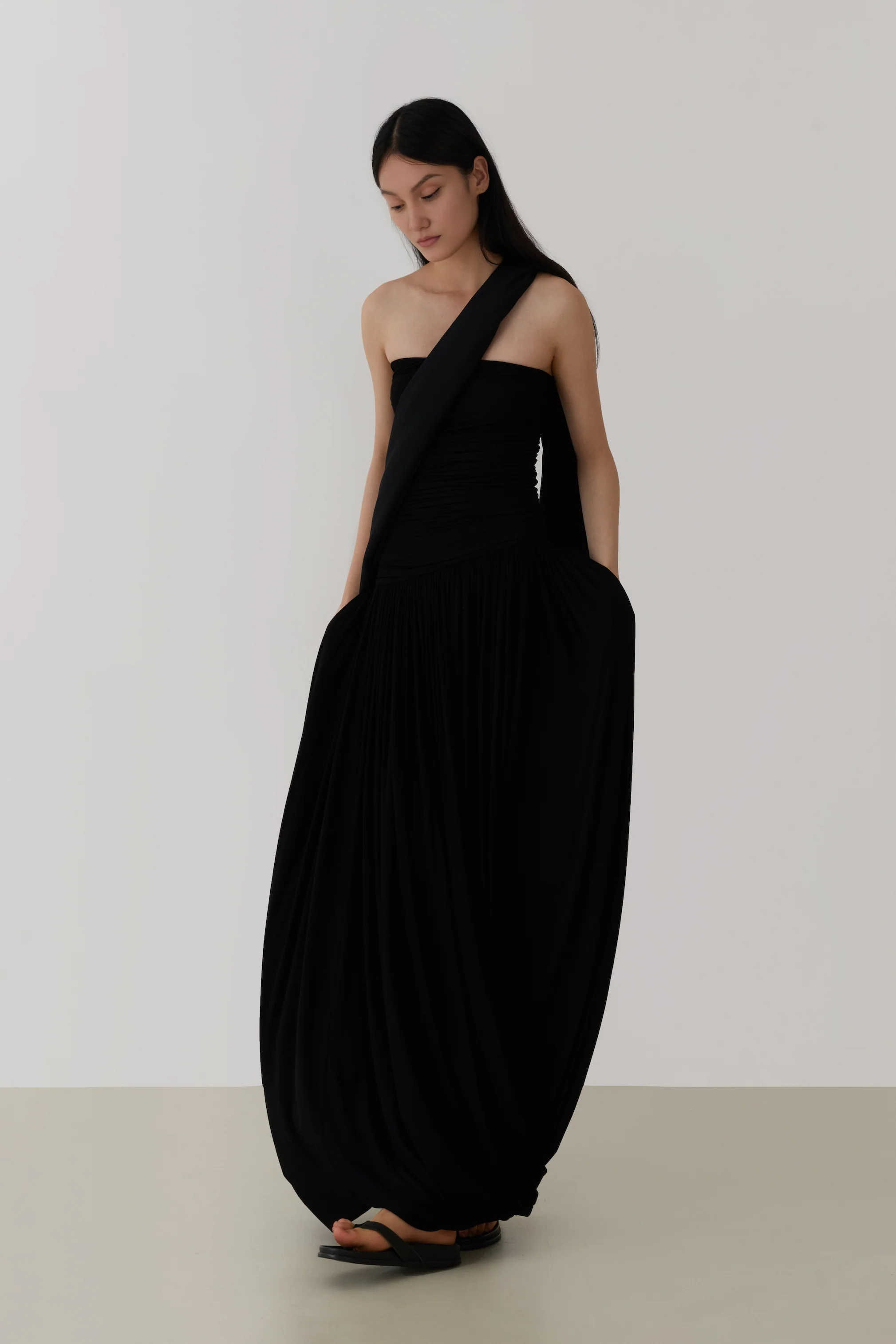 Tube Ruched Strapless Dress - HBQMJX