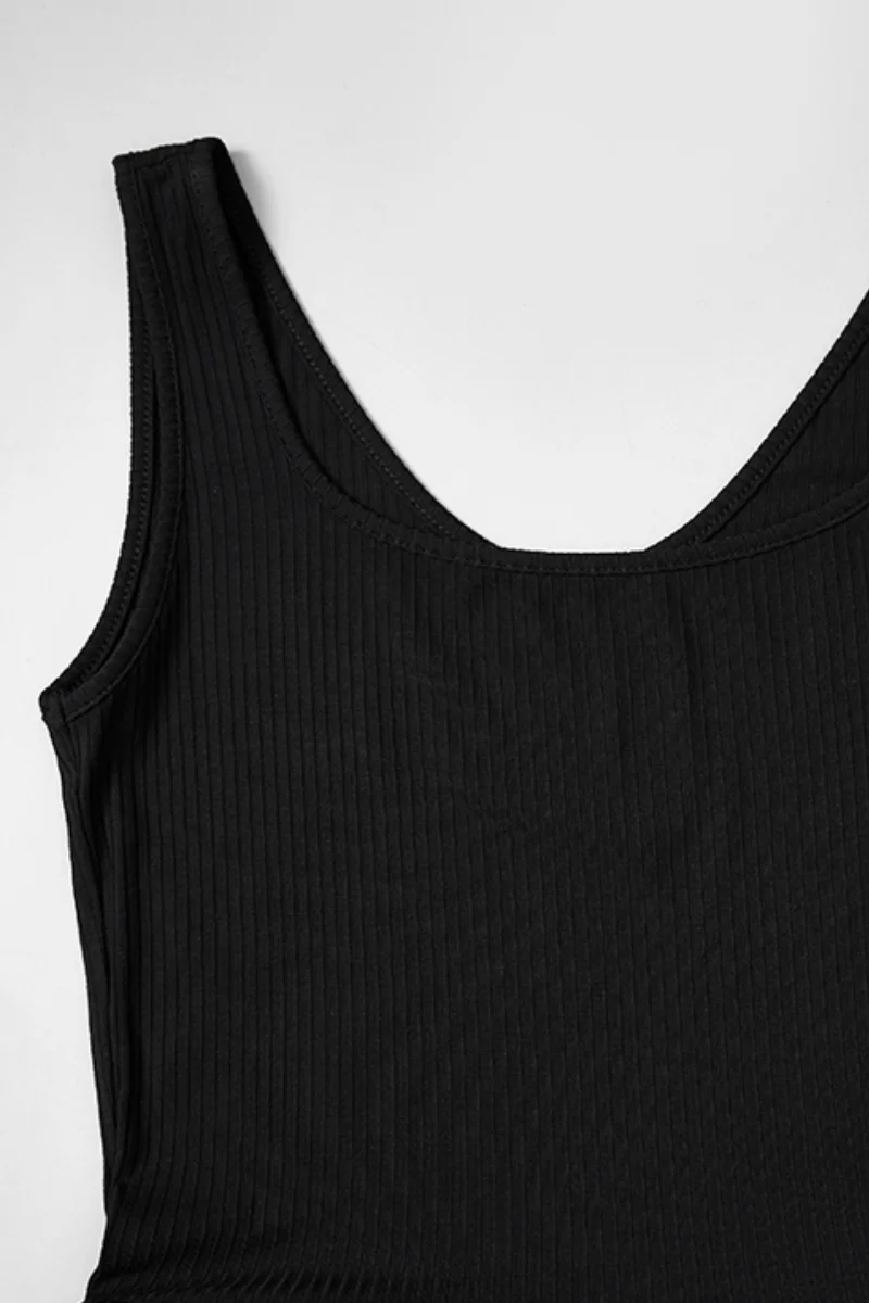 Casual Fit & Flare Ribbed Tank Maxi Dress - HBQMJX