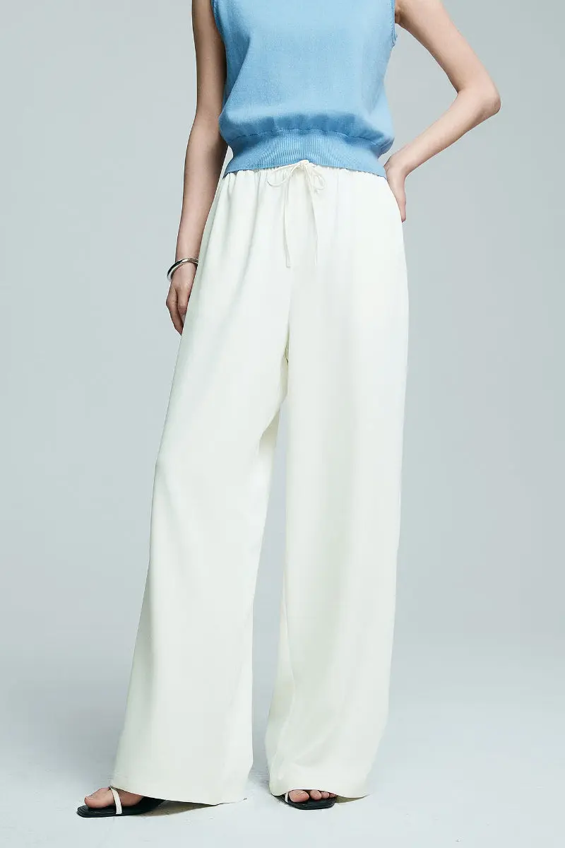 White Pull-On Wrinkle-Free Cooling Puddle Pants - HBQMJX