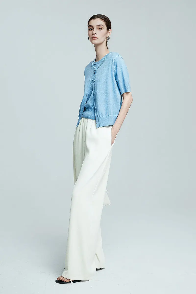 White Pull-On Wrinkle-Free Cooling Puddle Pants - HBQMJX