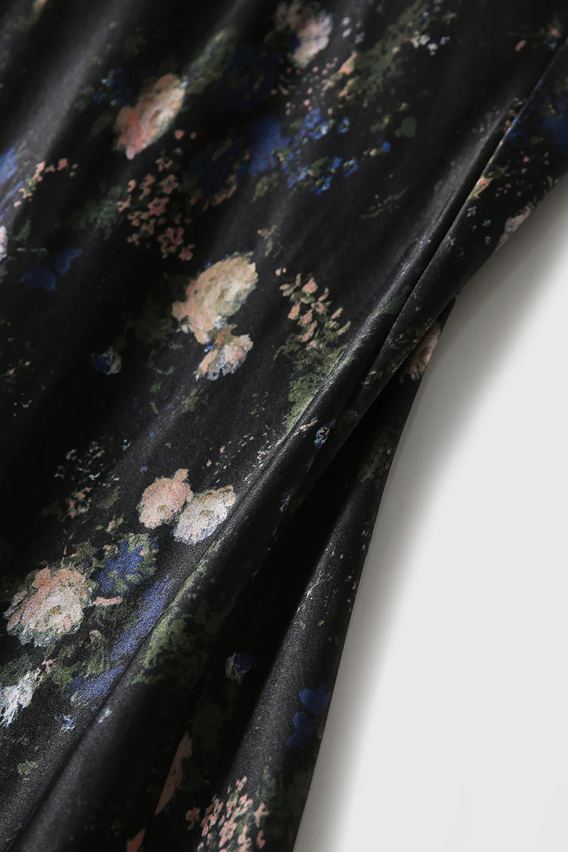 19 Momme Silk-Blend Slip Dress in Floral Print - HBQMJX