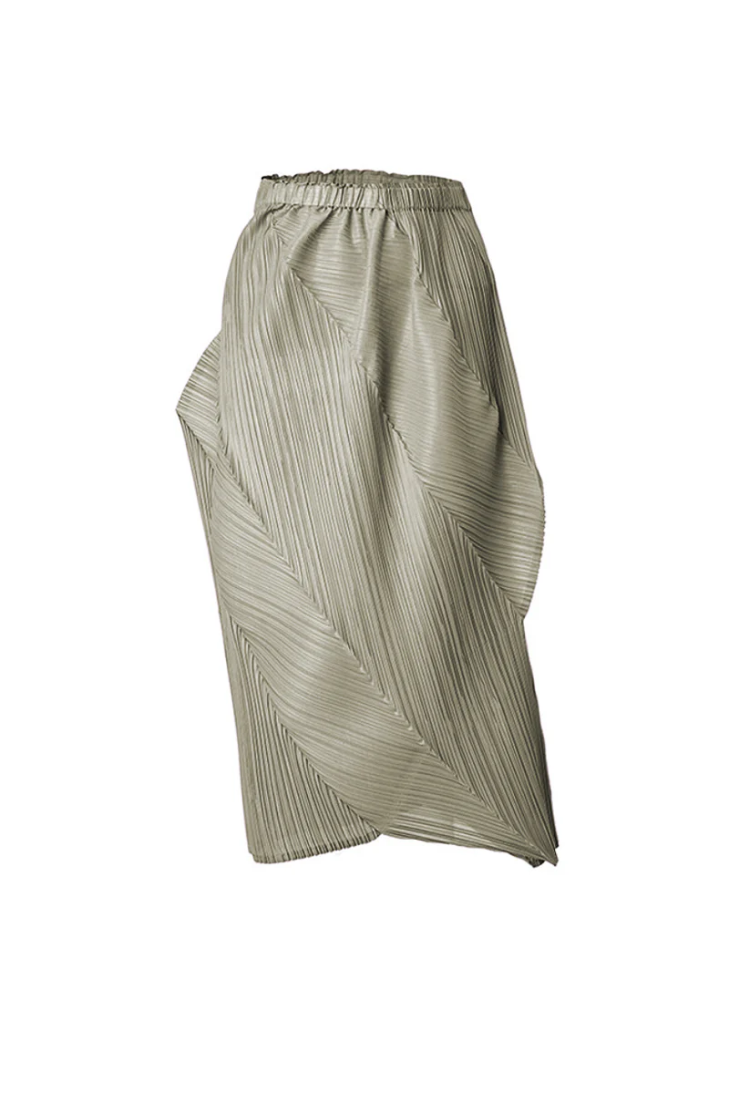 Designer Inspired Pleated Midi Skirt - HBQMJX