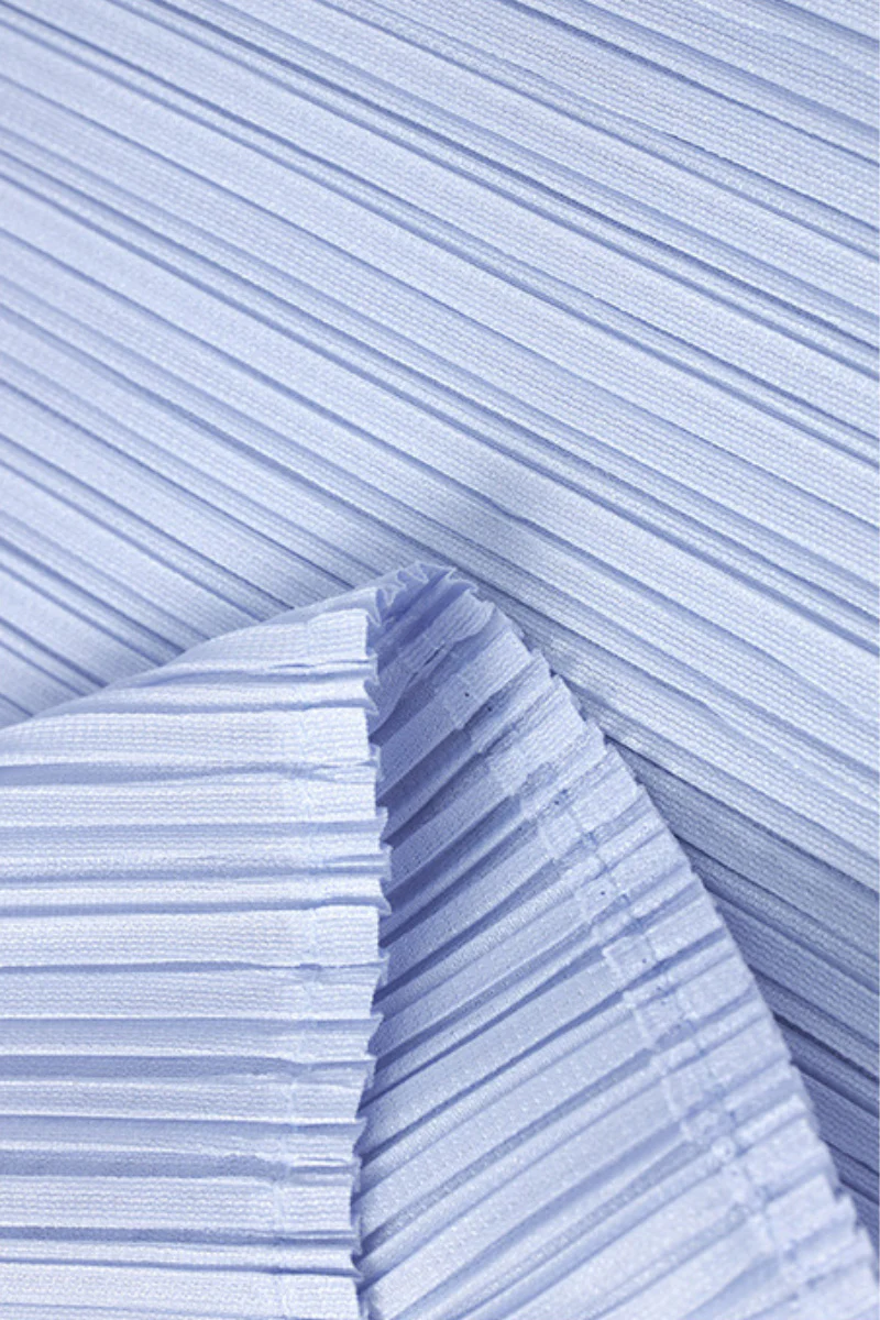 Designer Inspired Pleated Puff-Sleeve Top - HBQMJX