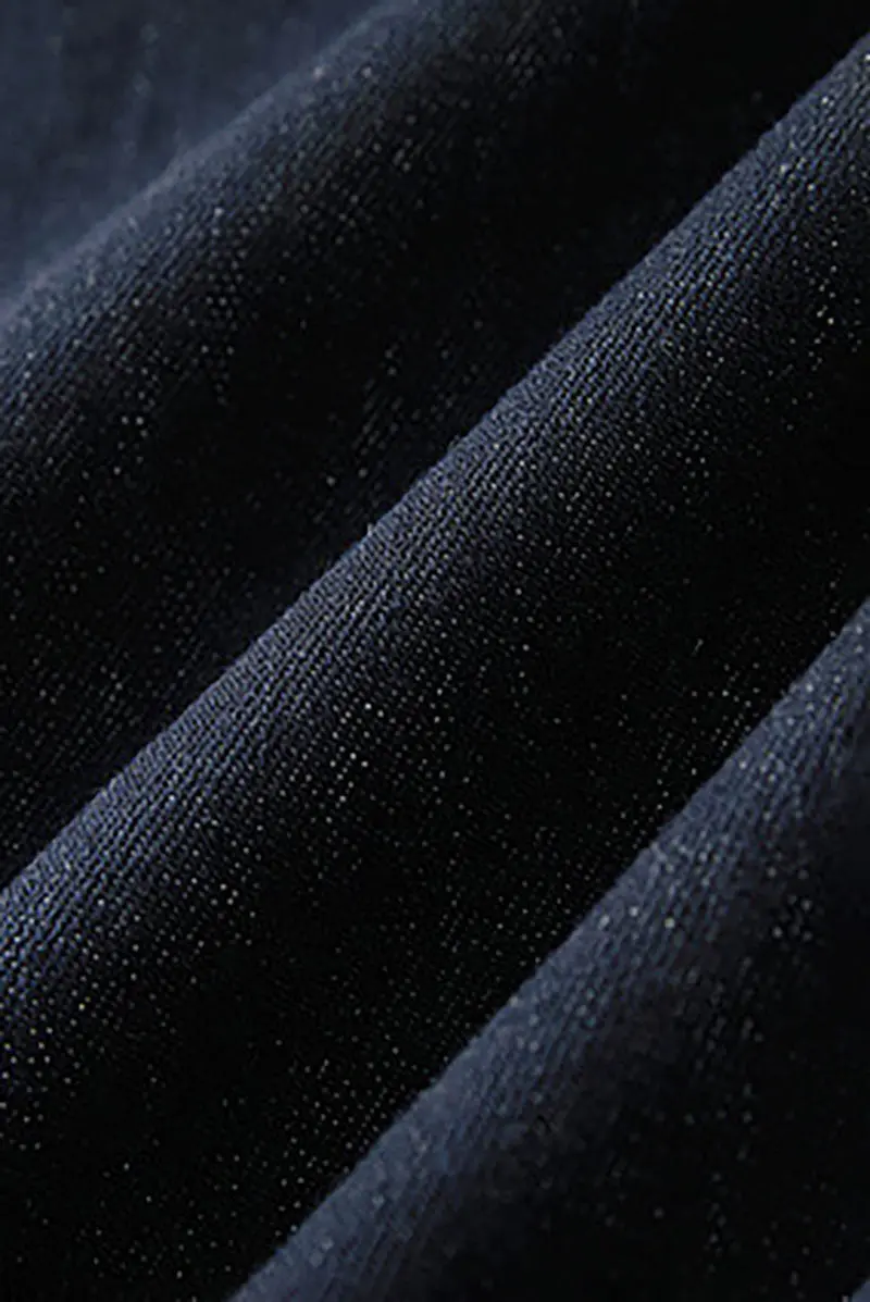 Denim V-Neck Vest Midi Dress with Pockets - HBQMJX