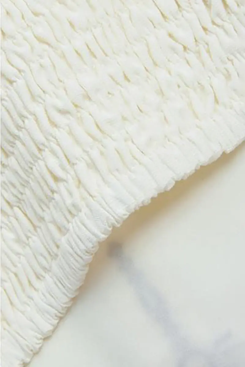 White Tiered Embroidered Spaghetti-Strap Midi Dress - HBQMJX