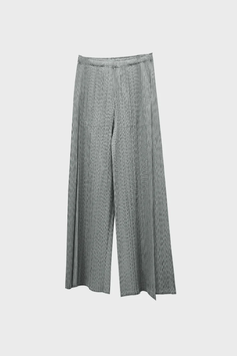 Designer Inspired Pleated Wide-Leg Cropped Pants - HBQMJX
