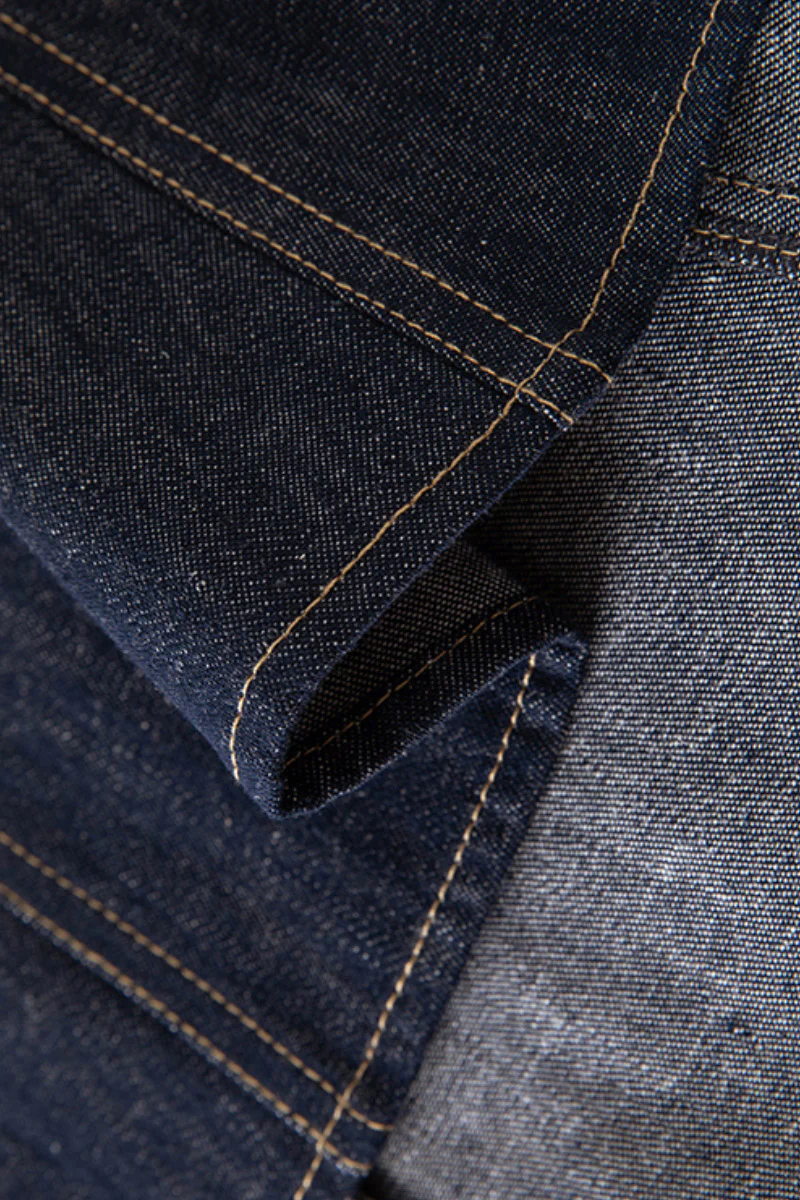 Denim Short-Sleeve A-Line Midi Dress - HBQMJX