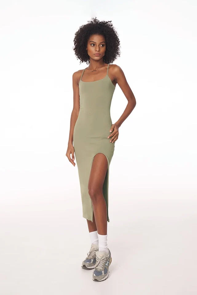 Bra-free Backless Slip Dress - JIEEQQ