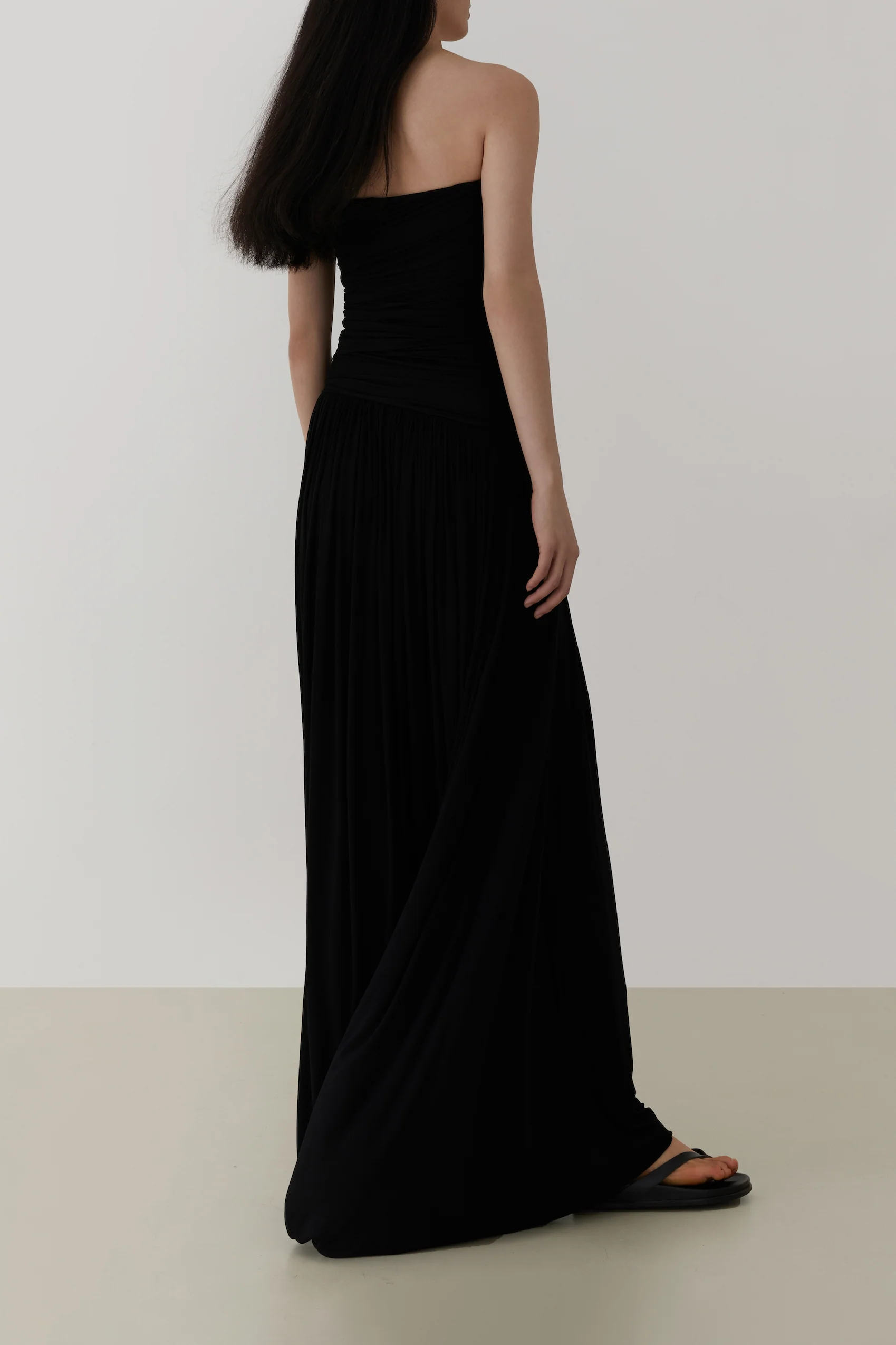 Tube Ruched Strapless Dress - HBQMJX