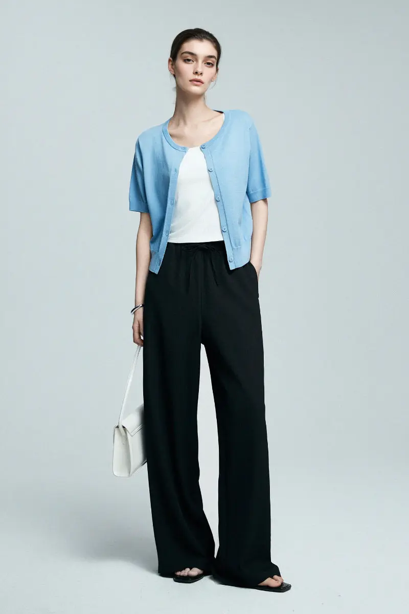 White Pull-On Wrinkle-Free Cooling Puddle Pants - HBQMJX