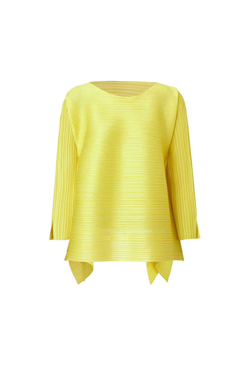 Designer Inspired Pleated Asymmetrical Top - HBQMJX
