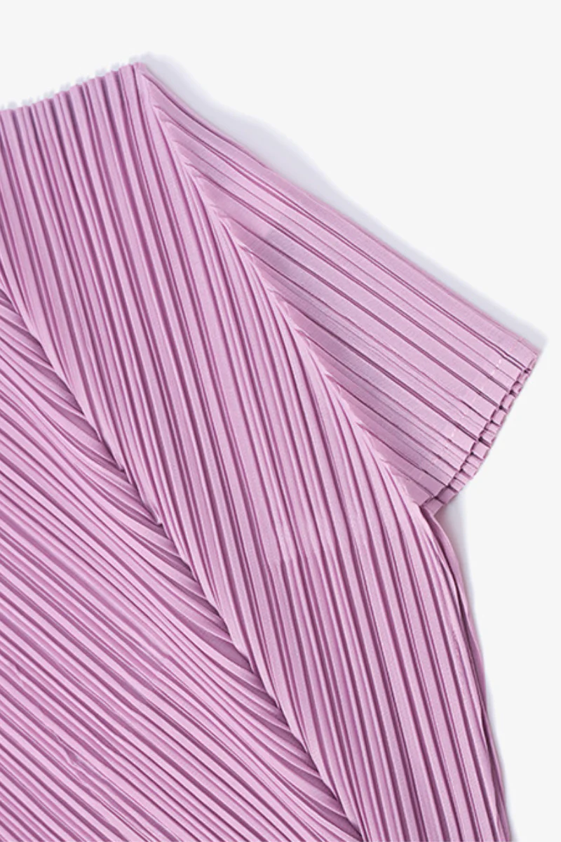 Designer Inspired Pleated Cap-Sleeve Top - HBQMJX