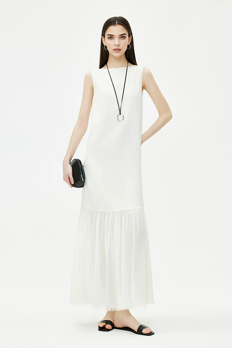 Sleeveless Drop-Waist Maxi Dress - HBQMJX