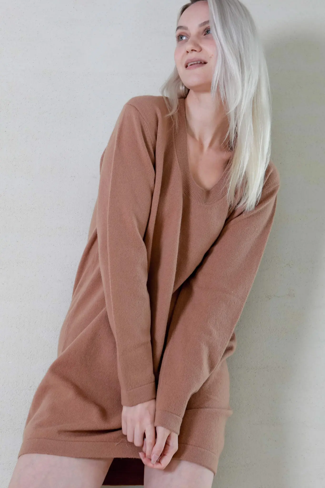 Cashmere Midi Dress - HBQMJX